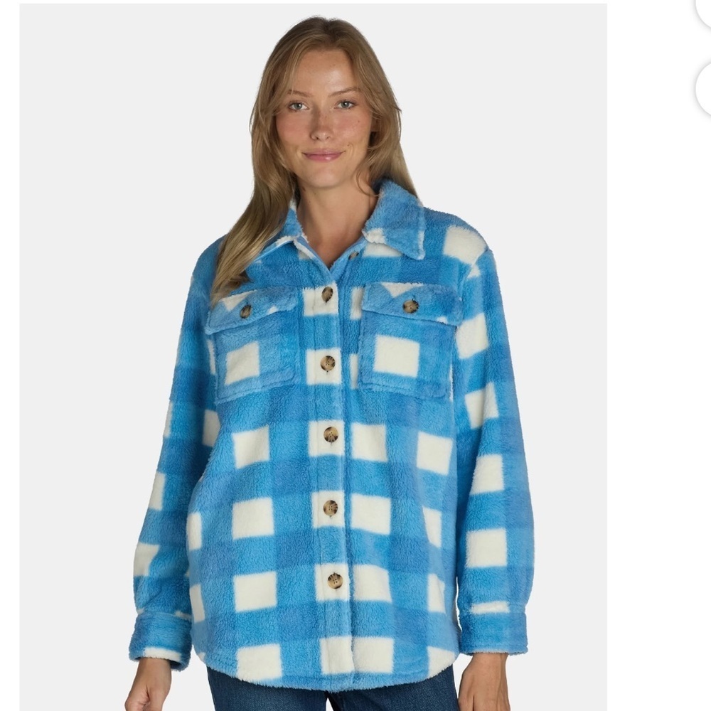 🆕 Time and Tru Women’s Faux Shearling Shacket XXL
